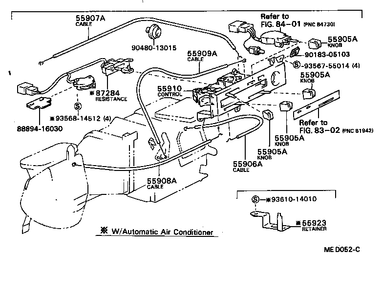  SPRINTER |  HEATING AIR CONDITIONING CONTROL AIR DUCT