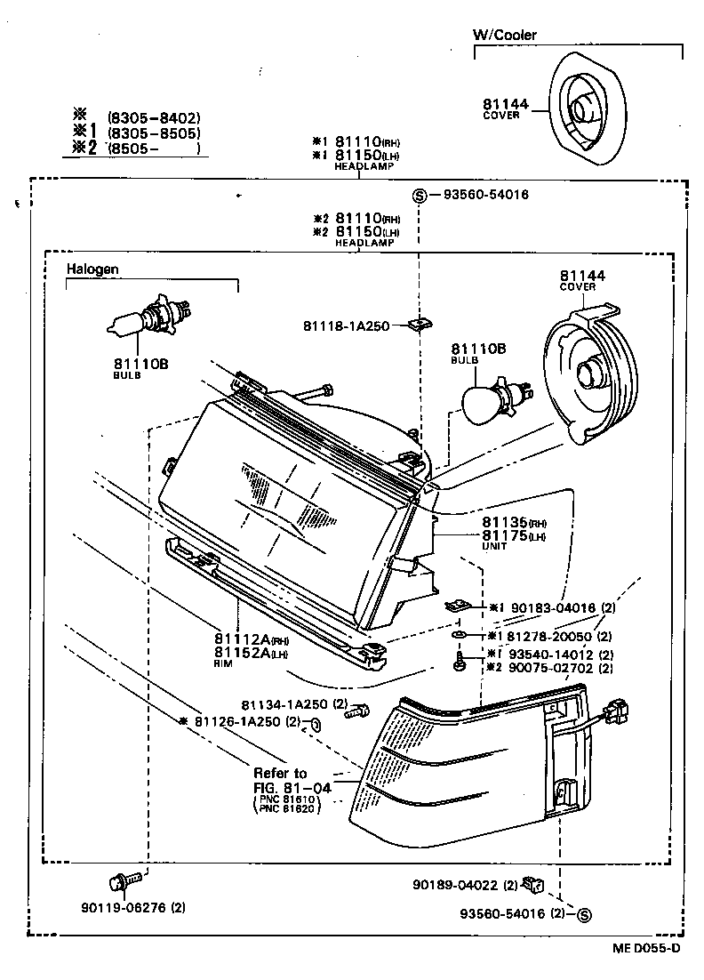  COROLLA |  HEADLAMP