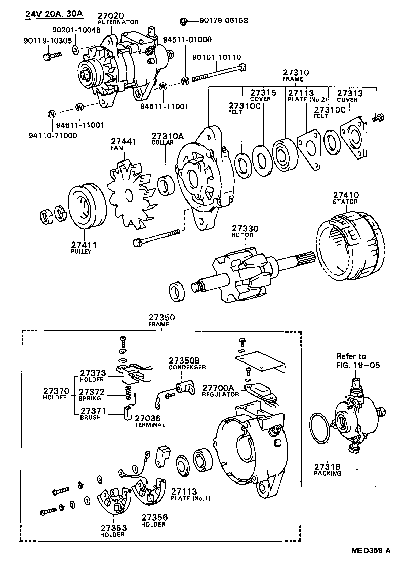  DYNA TOYOACE |  ALTERNATOR