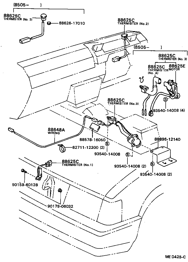  SPRINTER |  HEATING AIR CONDITIONING CONTROL AIR DUCT