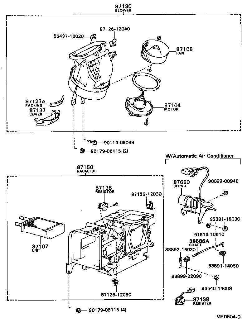  SPRINTER |  HEATING AIR CONDITIONING HEATER UNIT BLOWER