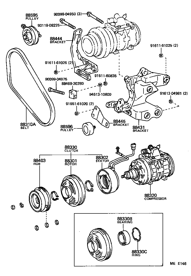  TOYOACE |  HEATING AIR CONDITIONING COMPRESSOR