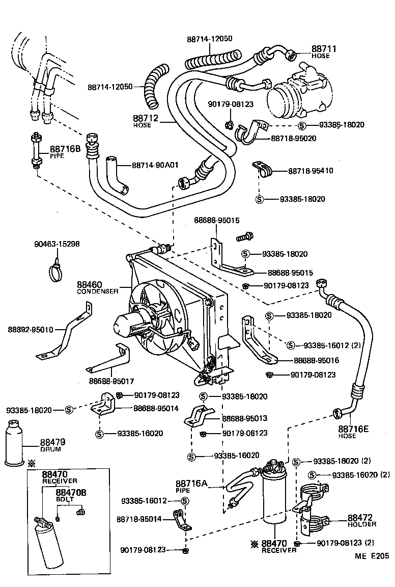  TOYOACE |  HEATING AIR CONDITIONING COOLER PIPING