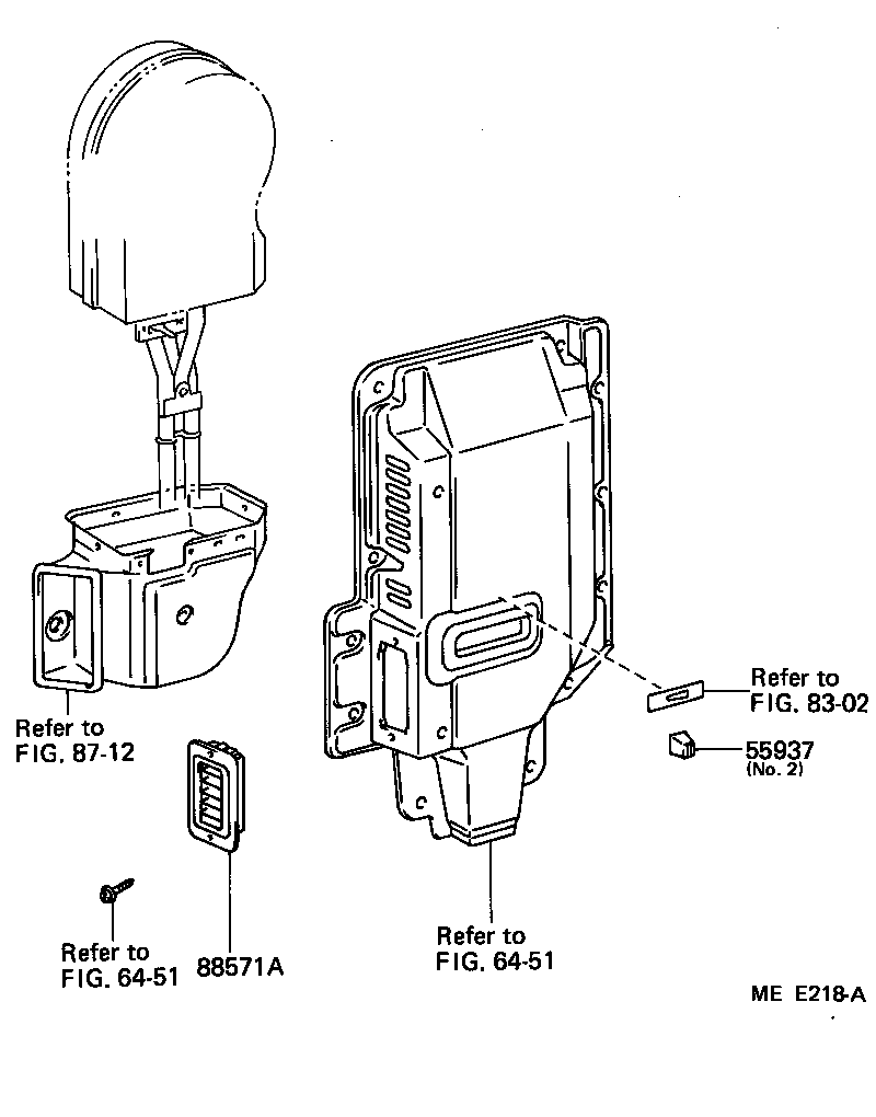  HIACE VAN WAGON |  HEATING AIR CONDITIONING CONTROL AIR DUCT