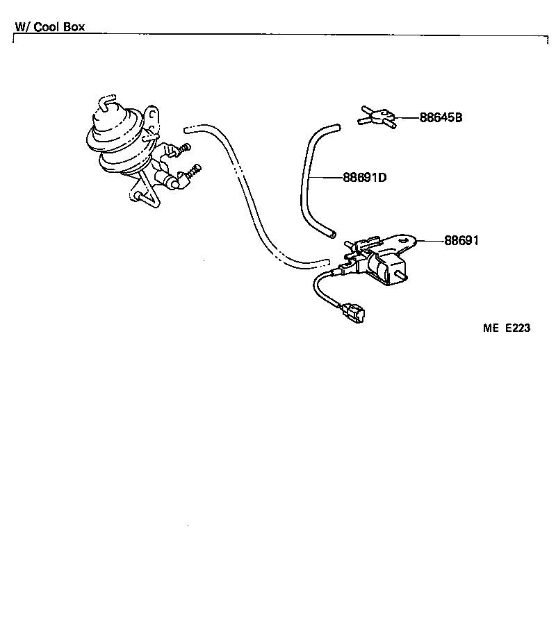  HIACE VAN WAGON |  HEATING AIR CONDITIONING VACUUM PIPING