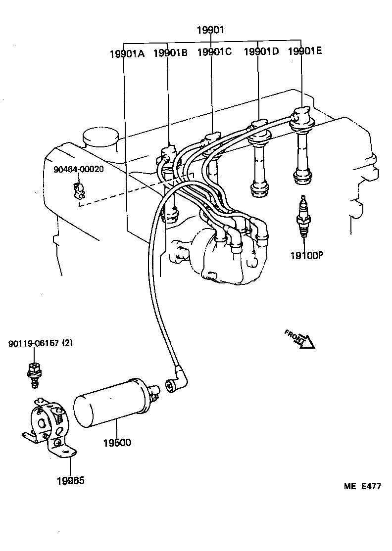  CARINA FF |  IGNITION COIL SPARK PLUG