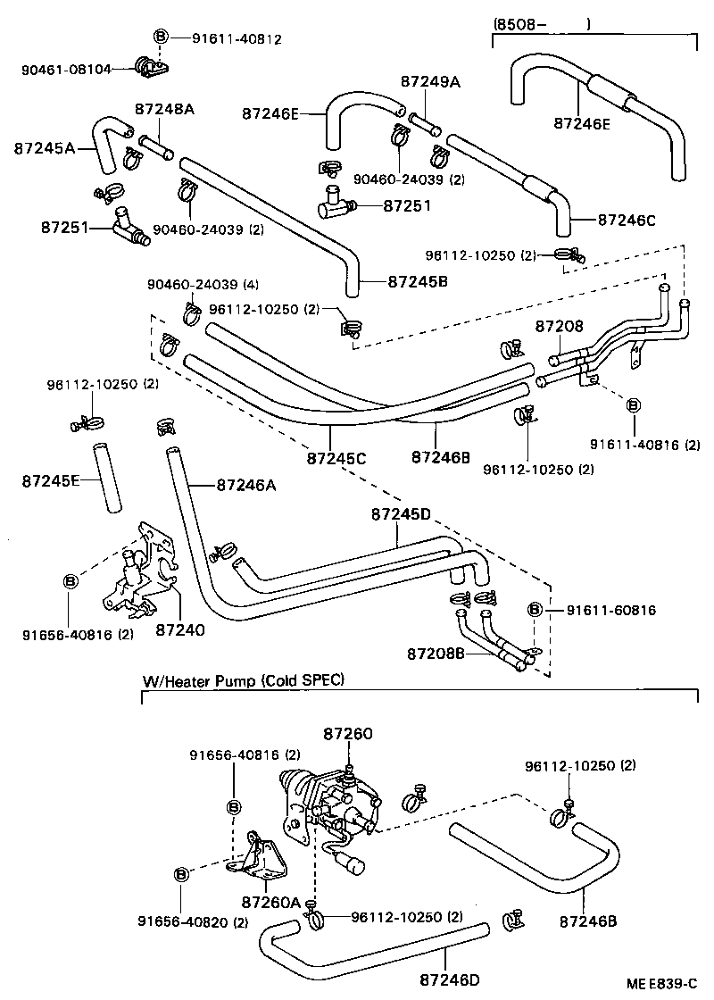  DYNA TOYOACE |  HEATING AIR CONDITIONING WATER PIPING