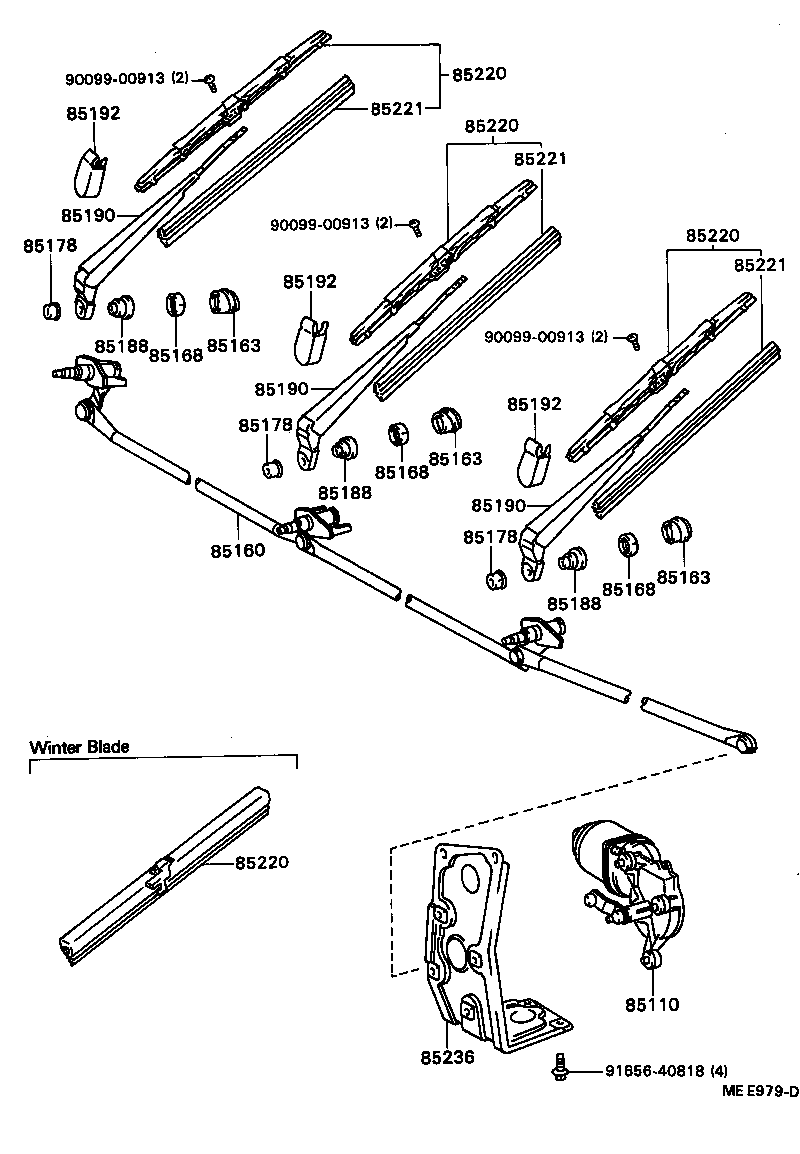  DYNA TOYOACE |  WINDSHIELD WIPER