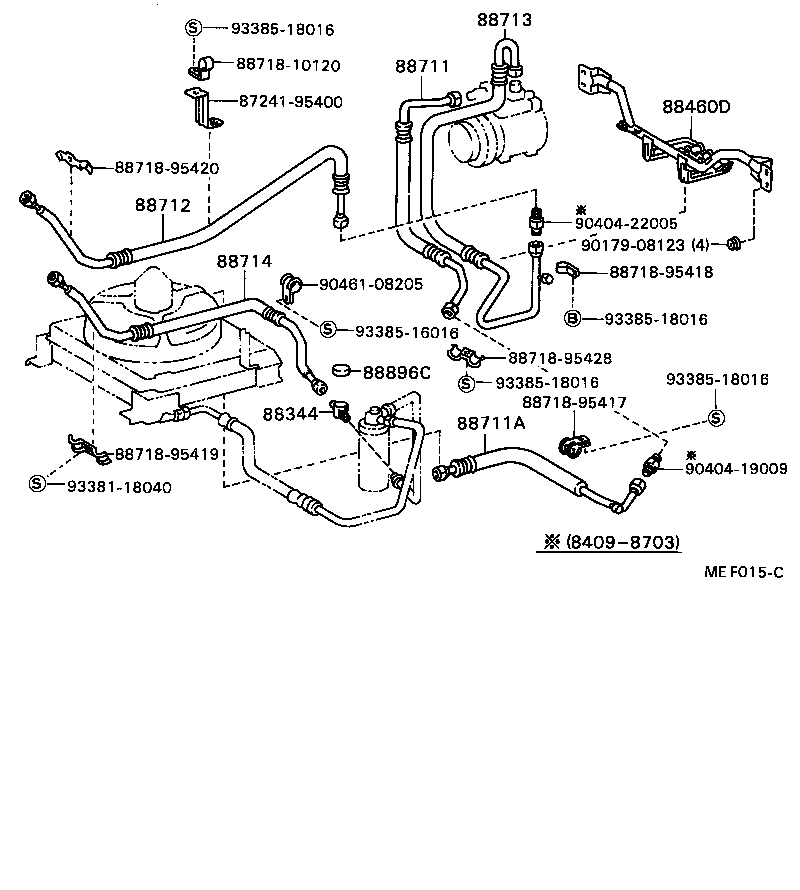  DYNA TOYOACE |  HEATING AIR CONDITIONING COOLER PIPING