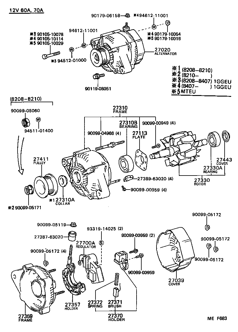  CRESTA |  ALTERNATOR