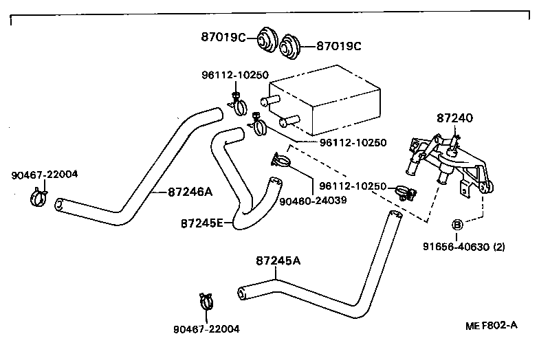  COROLLA |  HEATING AIR CONDITIONING WATER PIPING