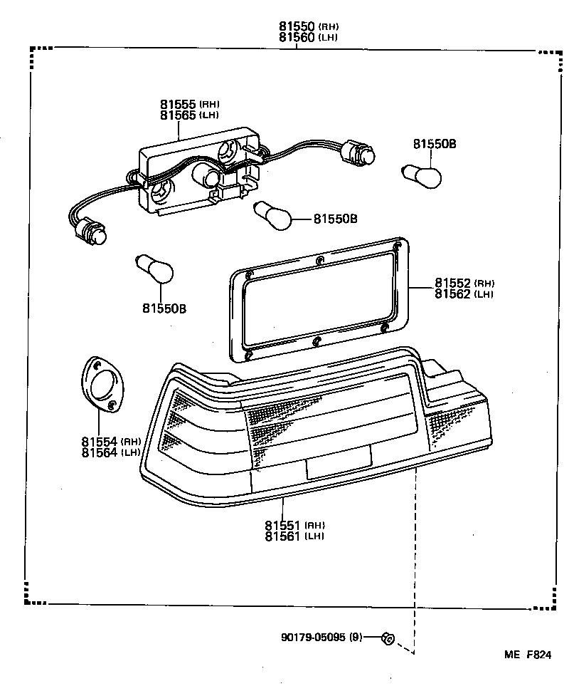  SPRINTER TRUENO |  REAR COMBINATION LAMP