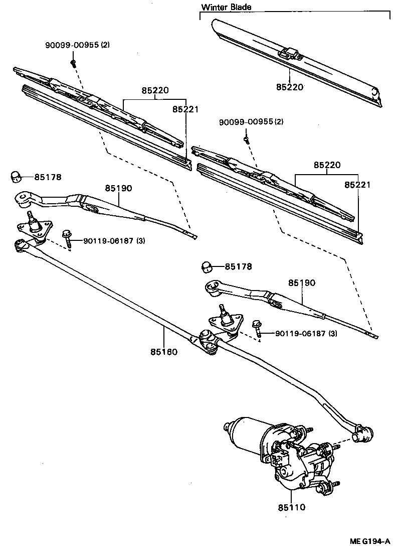  CELICA |  WINDSHIELD WIPER