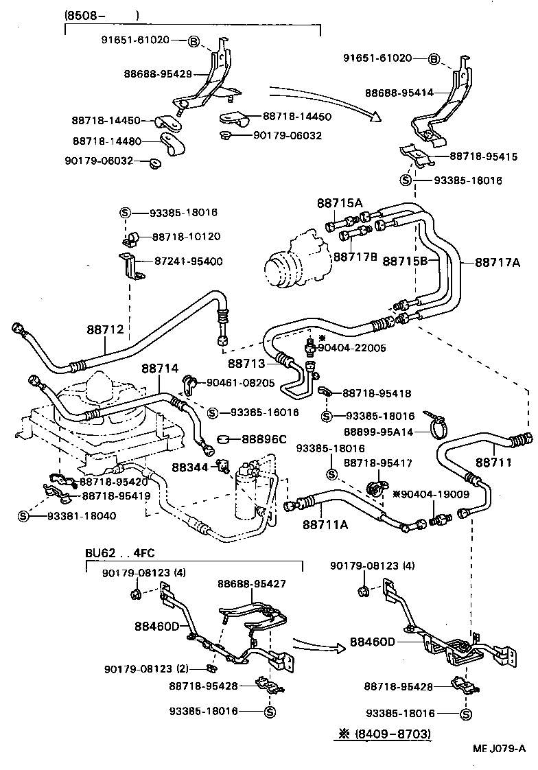  DYNA TOYOACE |  HEATING AIR CONDITIONING COOLER PIPING