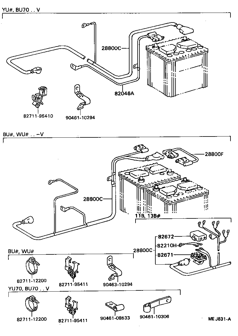  DYNA TOYOACE |  BATTERY BATTERY CABLE