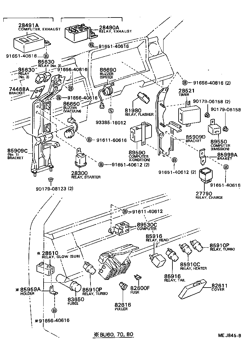  DYNA TOYOACE |  SWITCH RELAY COMPUTER