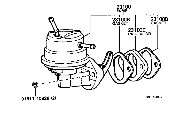  HIACE TRUCK |  FUEL PUMP PIPE
