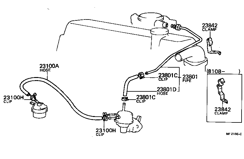  STARLET |  FUEL PIPE CLAMP