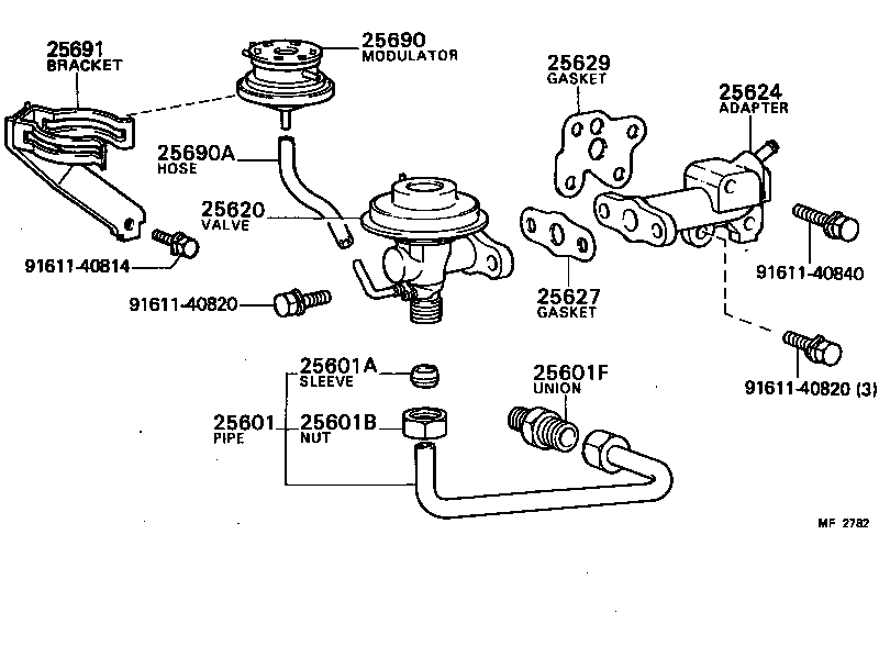  TOYOACE |  EXHAUST GAS RECIRCULATION SYSTEM