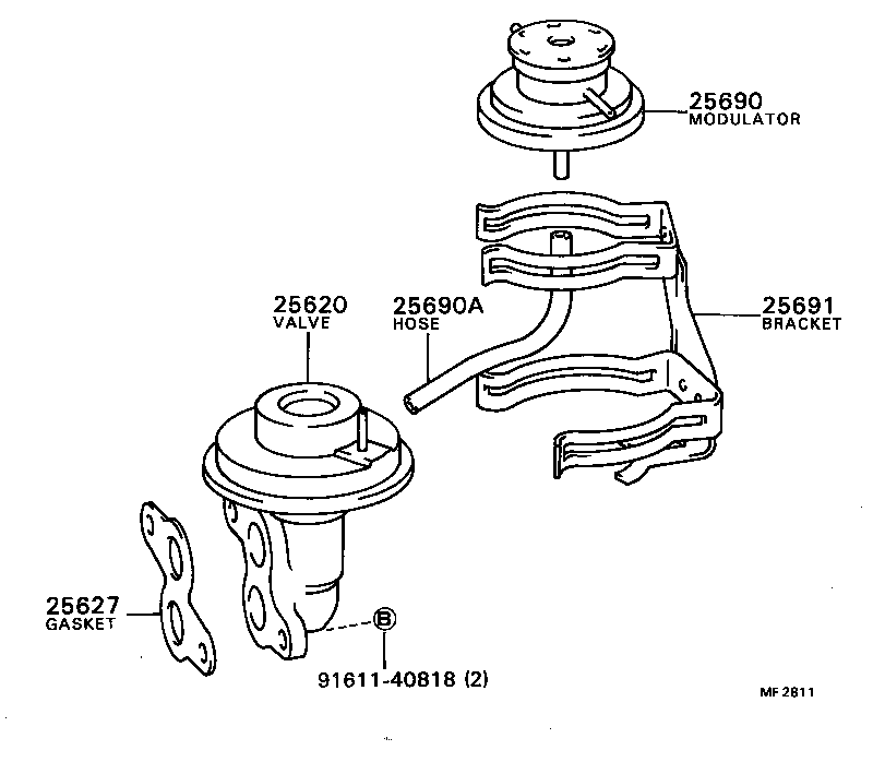  CAMRY VISTA |  EXHAUST GAS RECIRCULATION SYSTEM