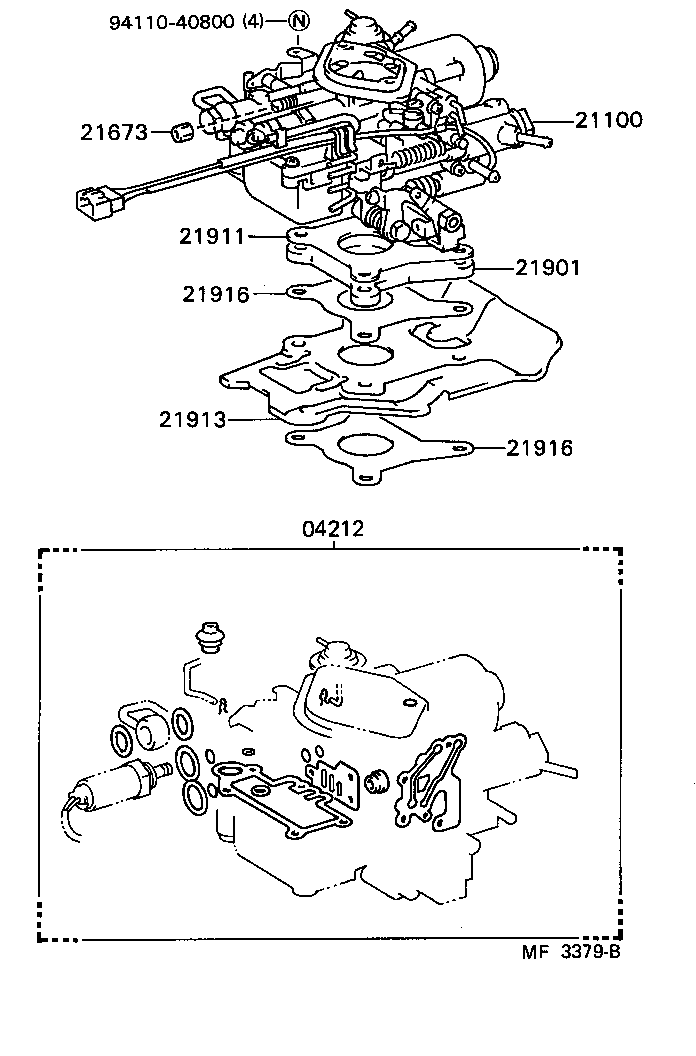  SPRINTER CARIB |  CARBURETOR ASSEMBLY