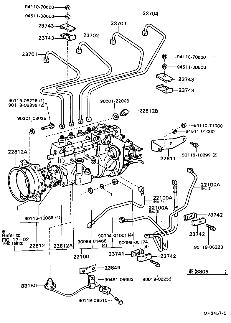  DYNA TOYOACE |  INJECTION PUMP ASSEMBLY