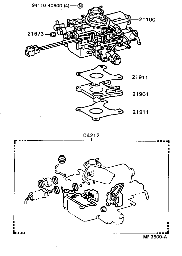  COROLLA |  CARBURETOR ASSEMBLY