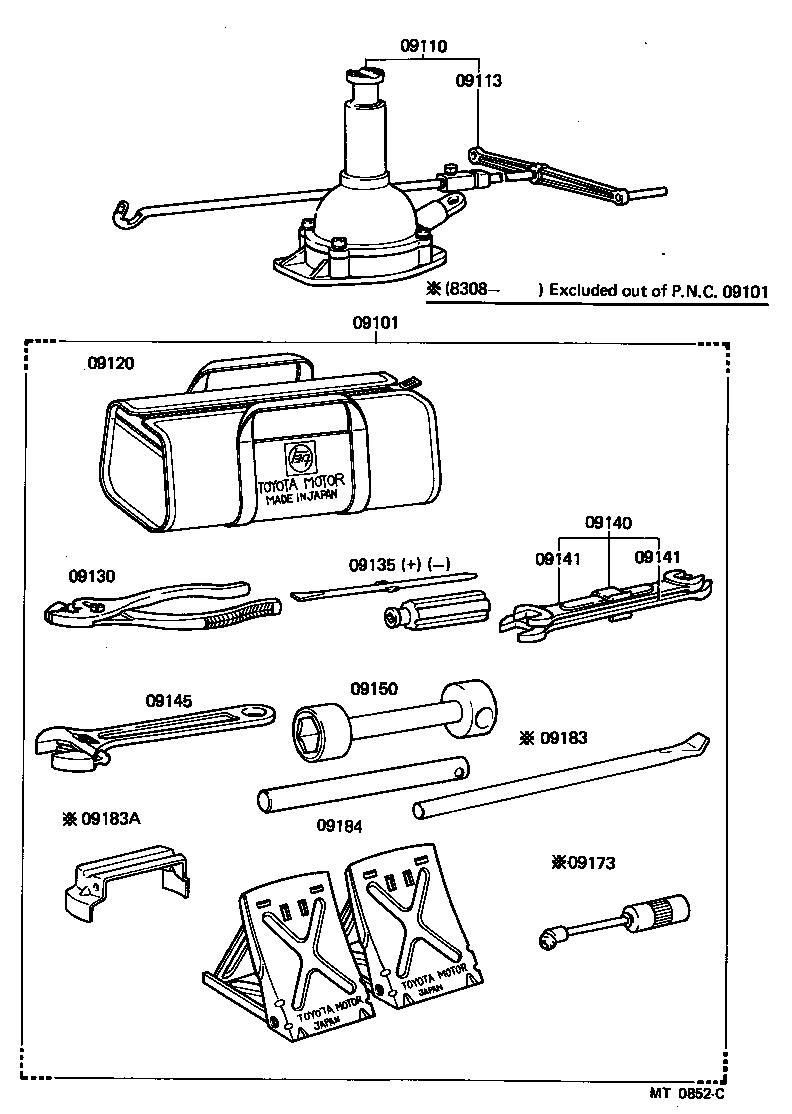  LAND CRUISER S T H T |  STANDARD TOOL