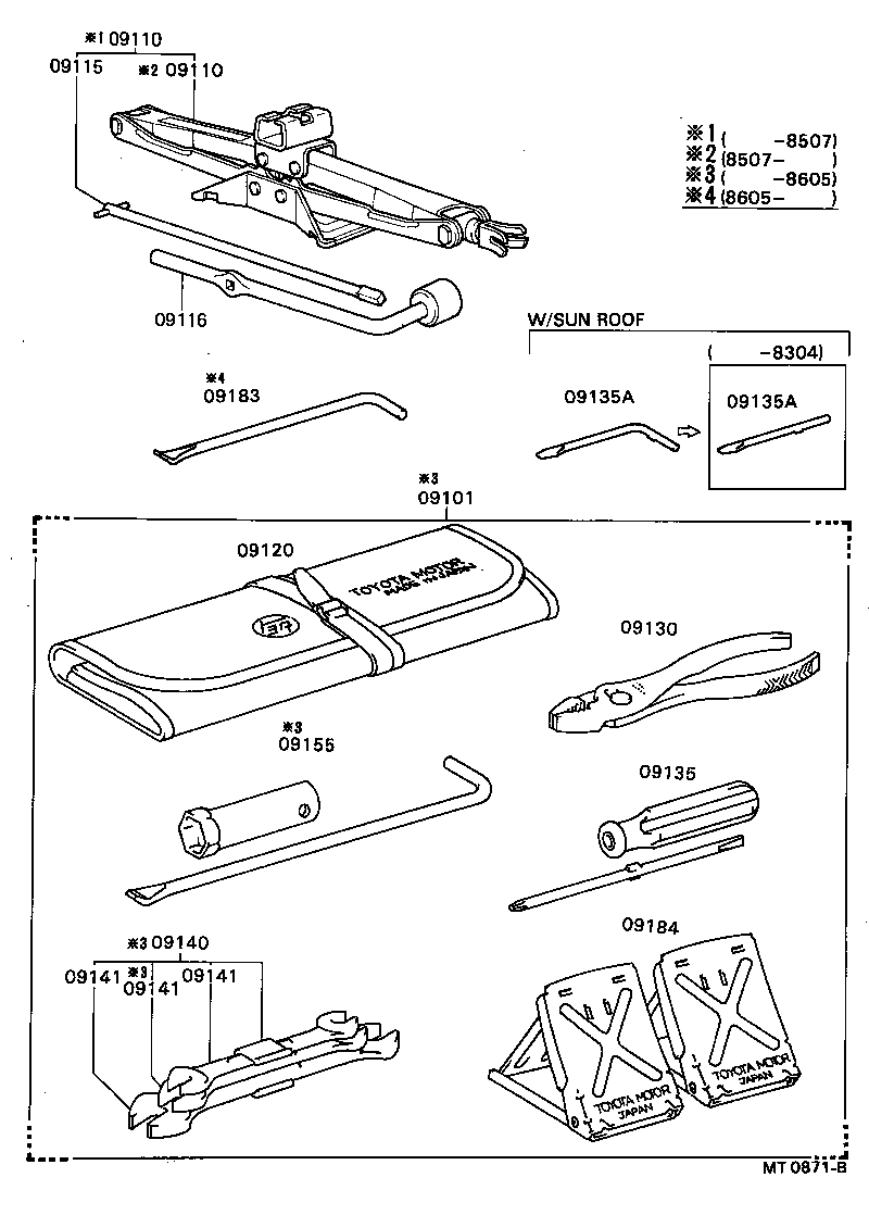  SPRINTER CARIB |  STANDARD TOOL