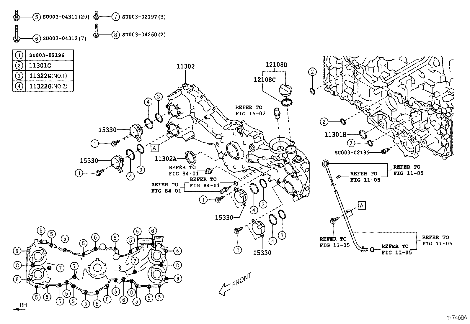  SCION FR S |  TIMING GEAR COVER REAR END PLATE