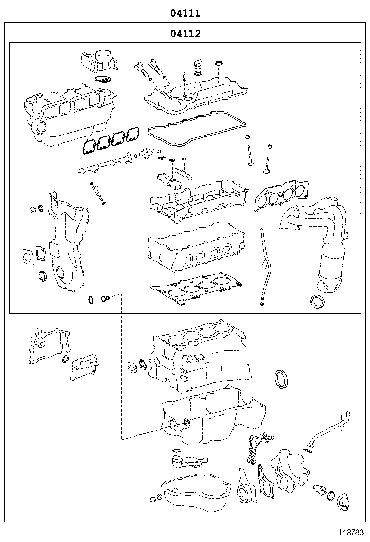  HIGHLANDER NAP |  ENGINE OVERHAUL GASKET KIT