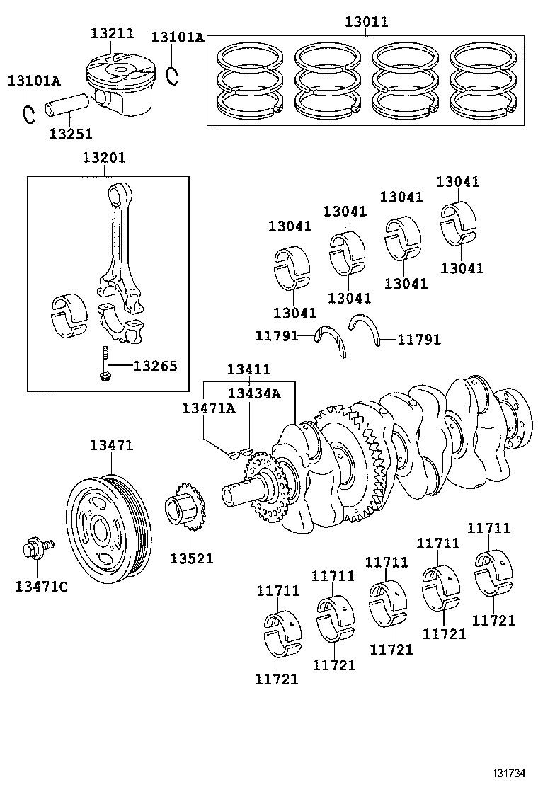 CAMRY |  CRANKSHAFT PISTON
