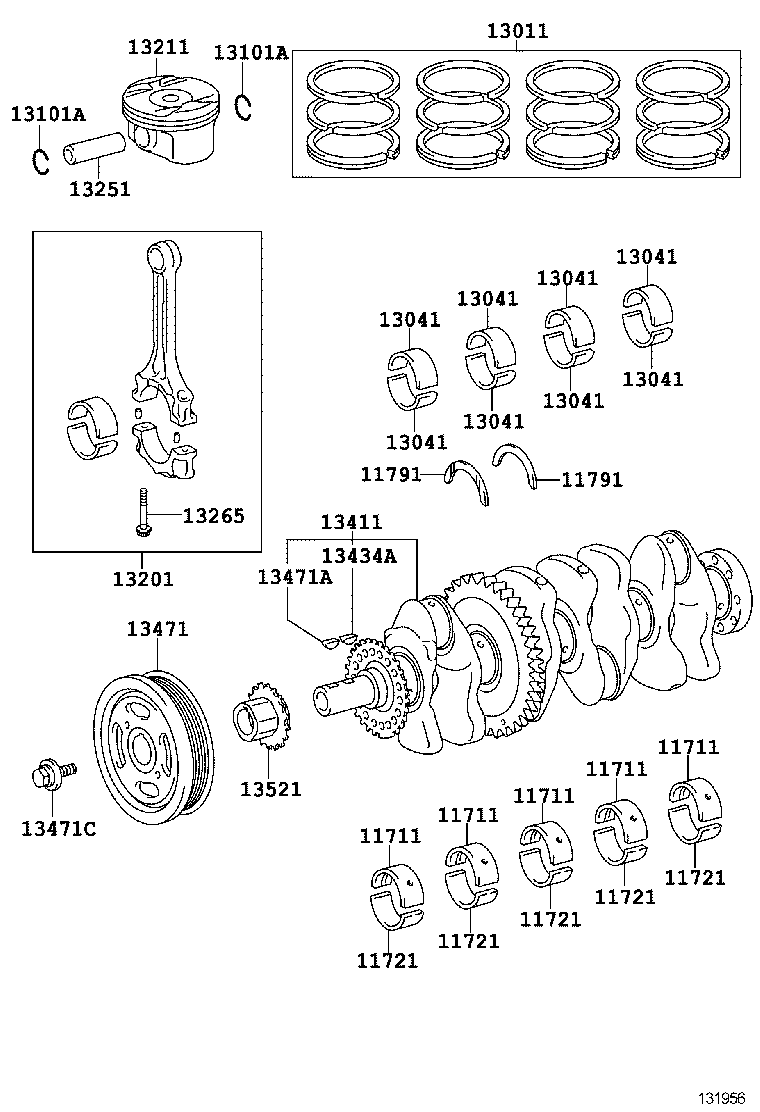  RAV4 NAP |  CRANKSHAFT PISTON