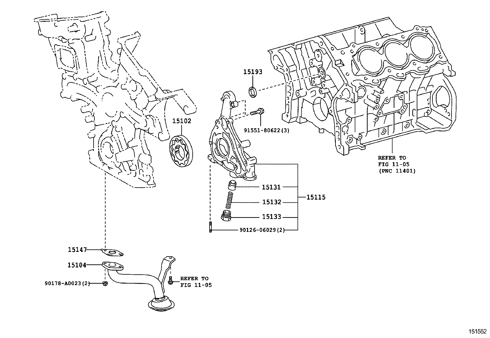  AVALON |  ENGINE OIL PUMP