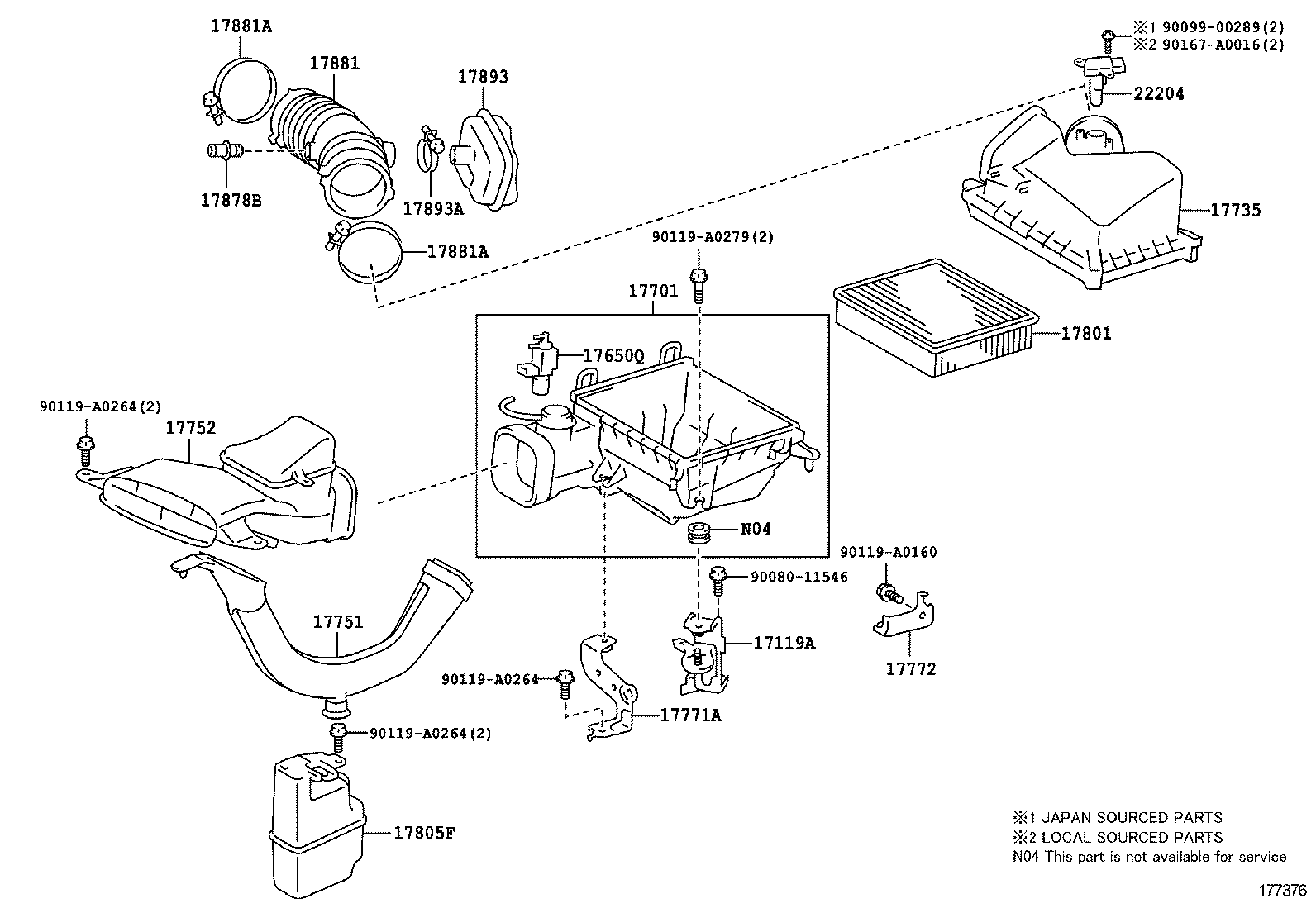  CAMRY HYBRID |  AIR CLEANER