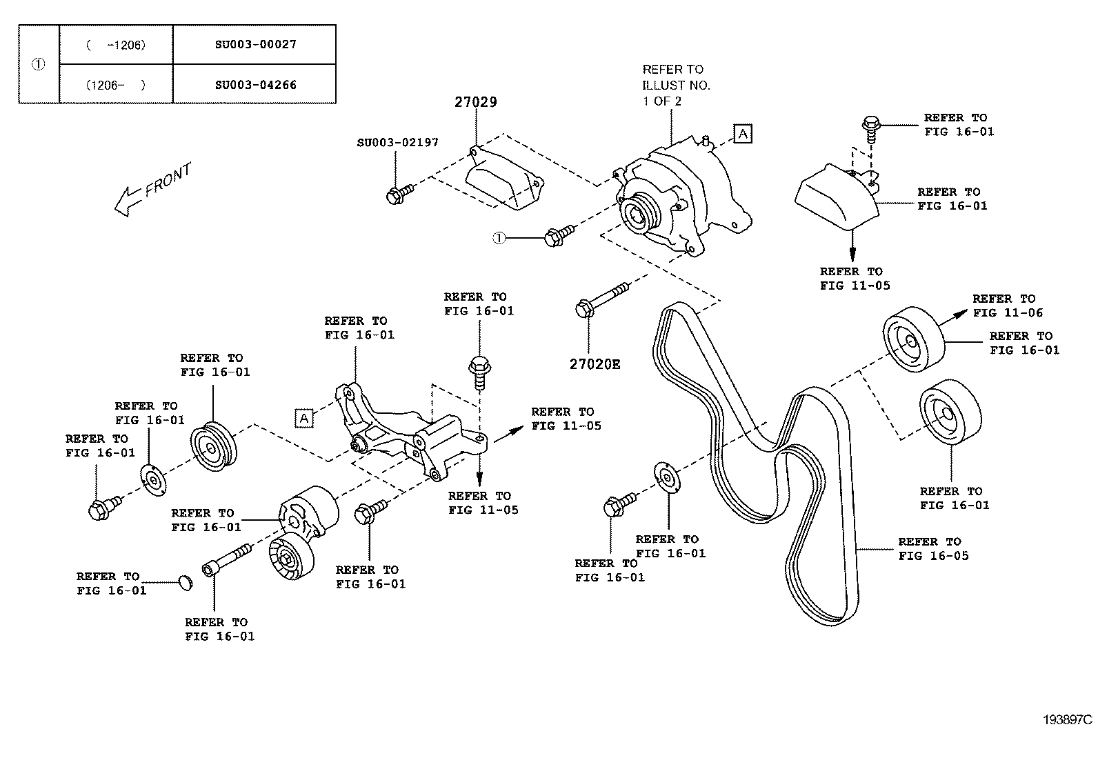  SCION FR S |  ALTERNATOR