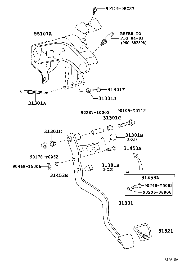  HILUX |  CLUTCH PEDAL FLEXIBLE HOSE