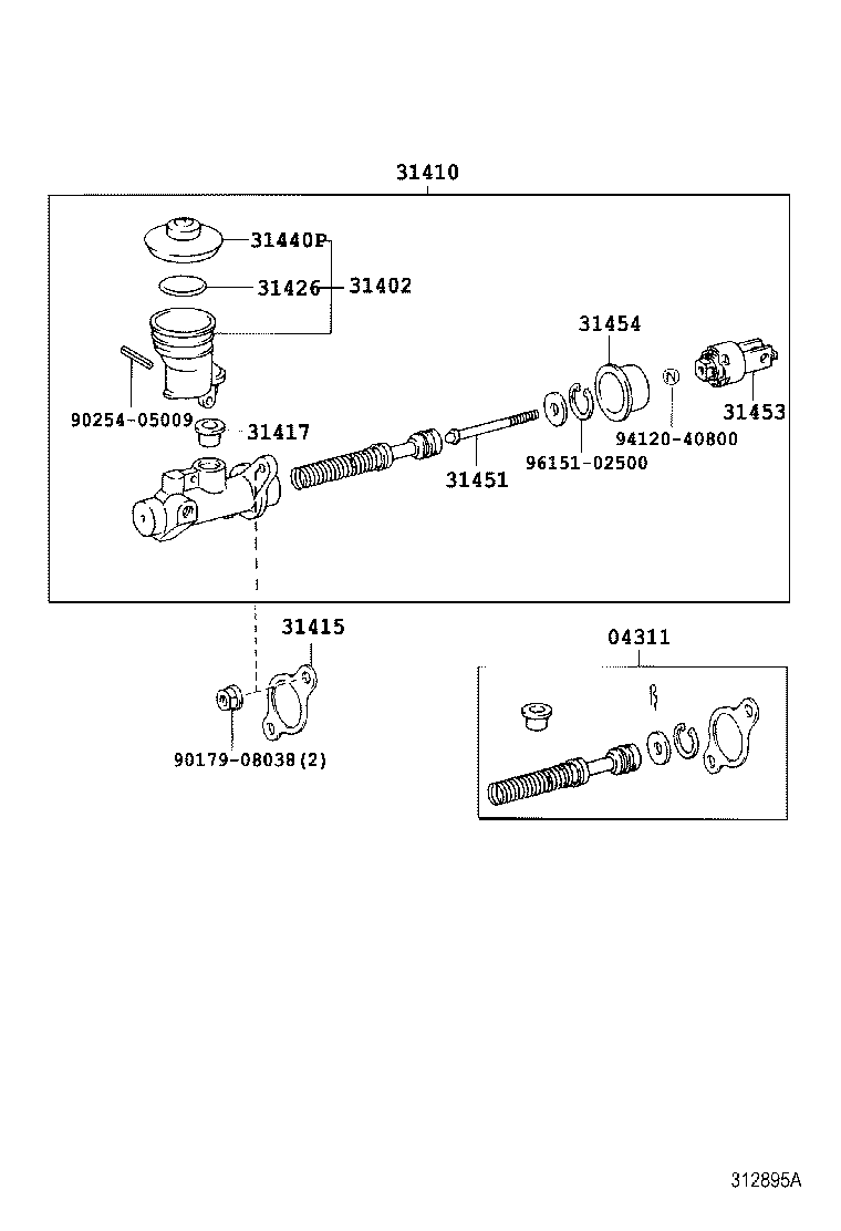  LAND CRUISER 70 |  CLUTCH MASTER CYLINDER