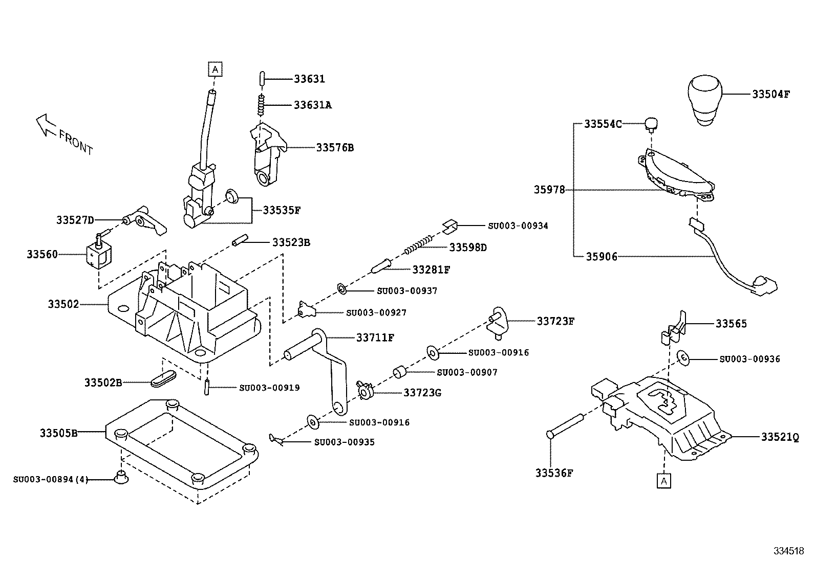  SCION FR S |  SHIFT LEVER RETAINER