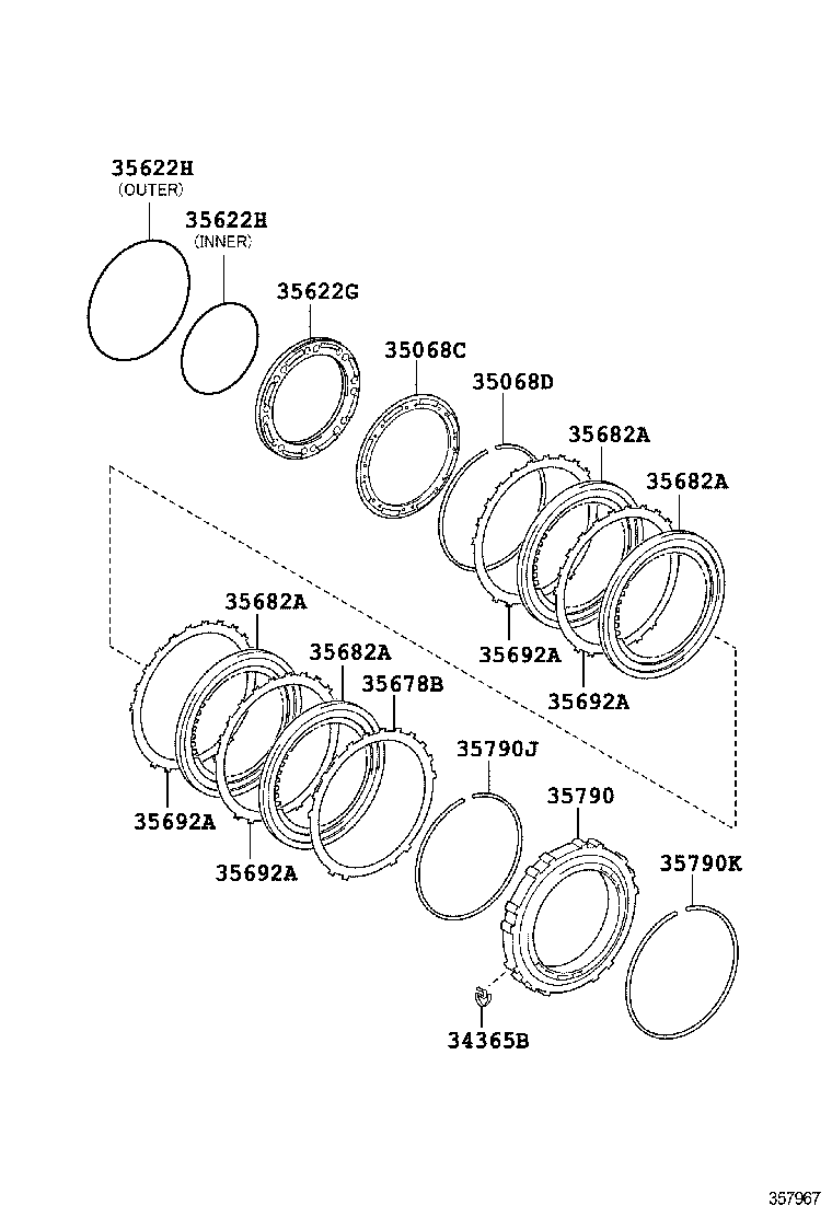  CAMRY |  CENTER SUPPORT PLANETARY SUN GEAR ATM