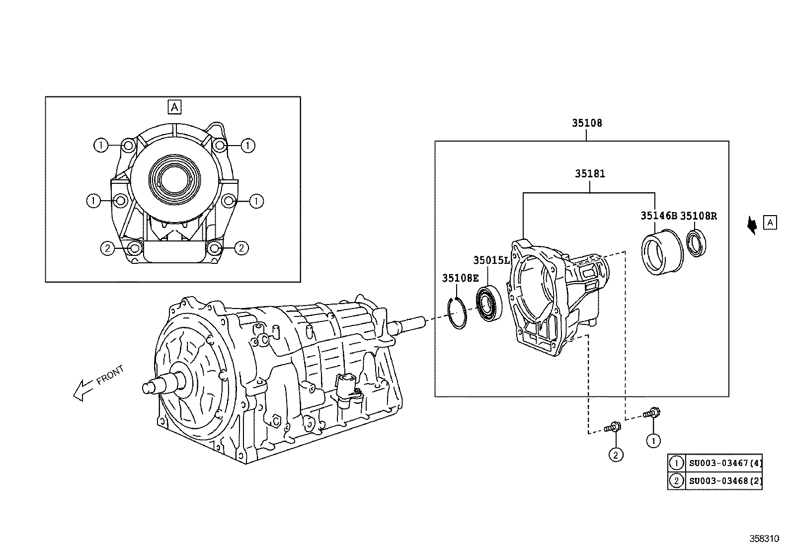  SCION FR S |  EXTENSION HOUSING ATM