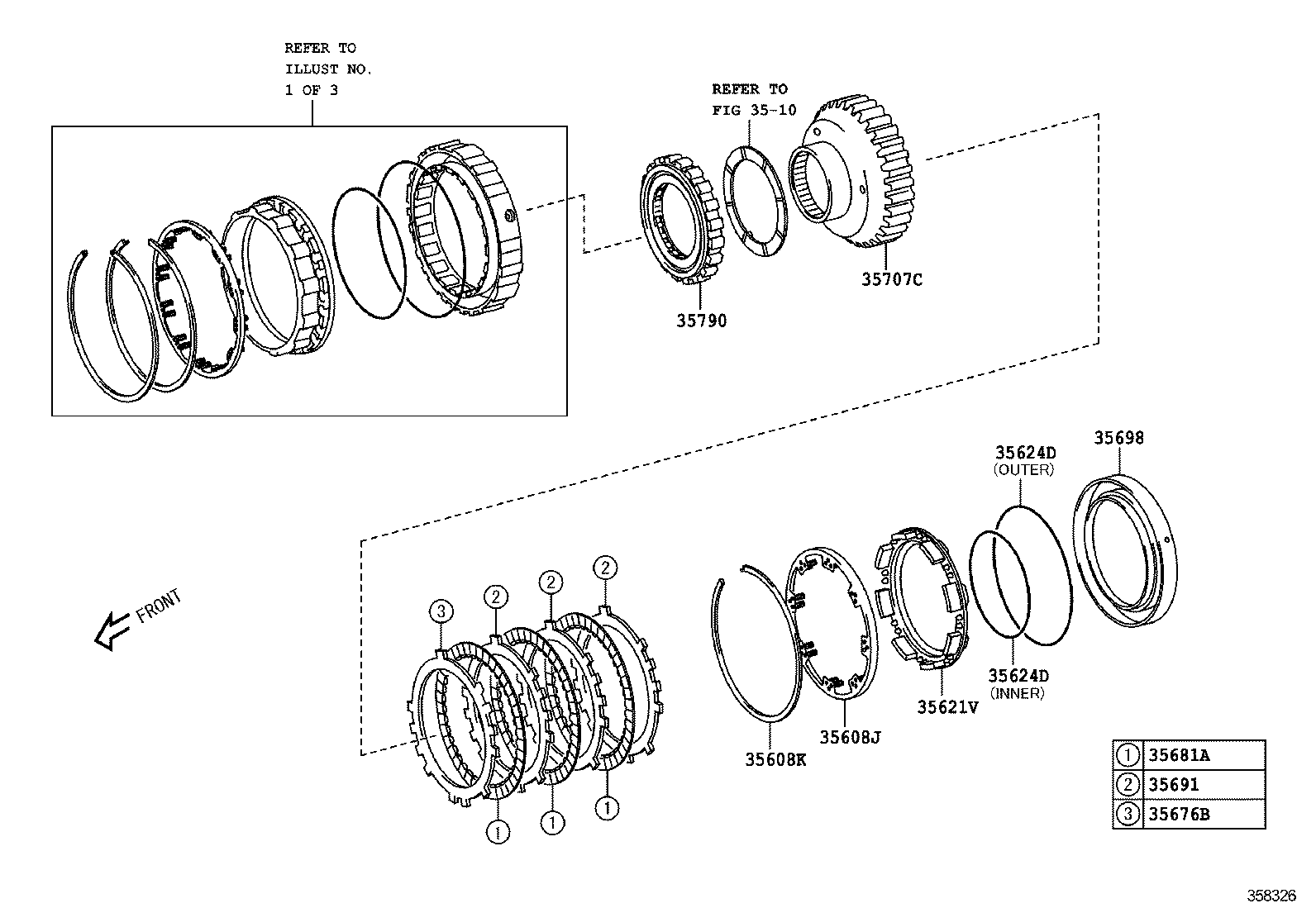  SCION FR S |  CENTER SUPPORT PLANETARY SUN GEAR ATM