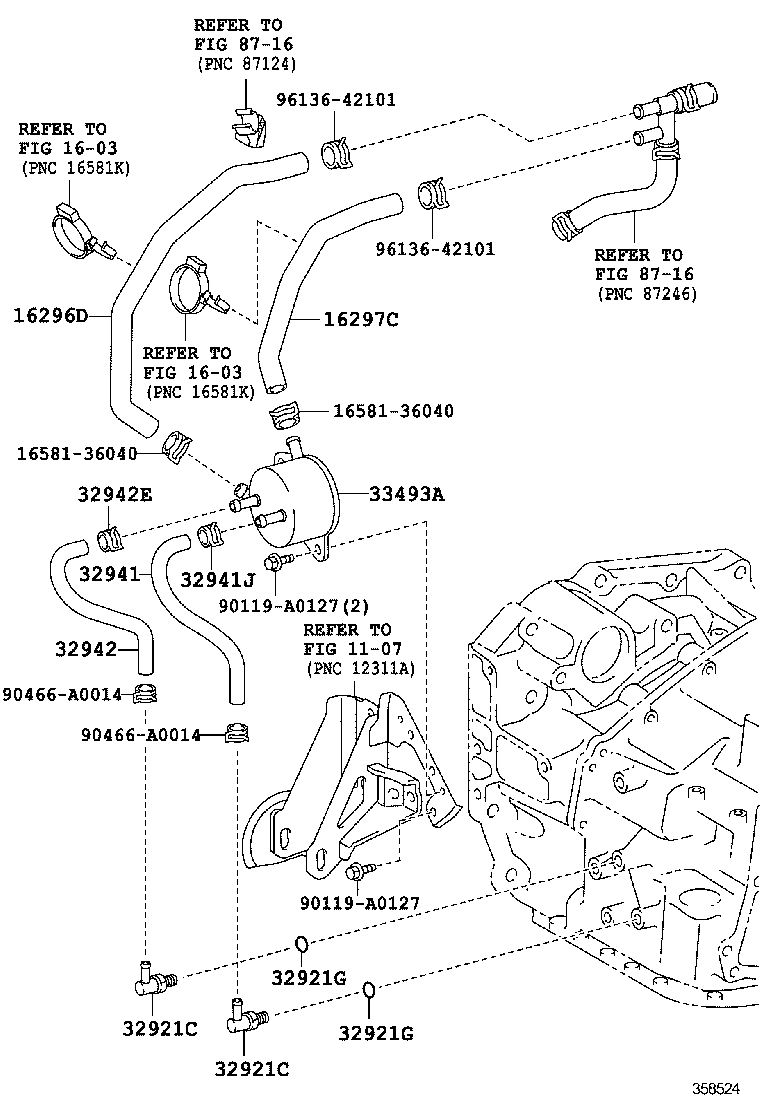  RAV4 NAP |  OIL COOLER TUBE ATM