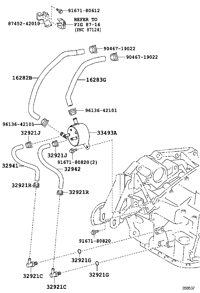  RAV4 JPP |  OIL COOLER TUBE ATM
