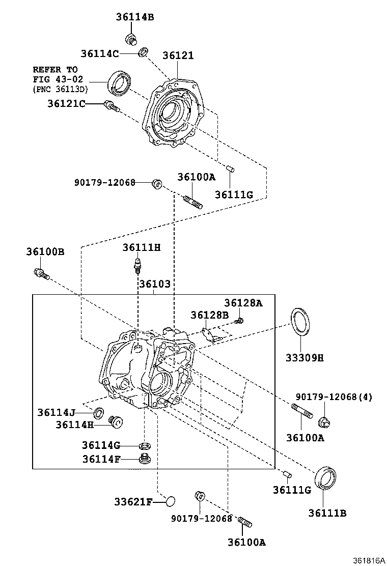  RAV4 JPP |  TRANSFER CASE EXTENSION HOUSING