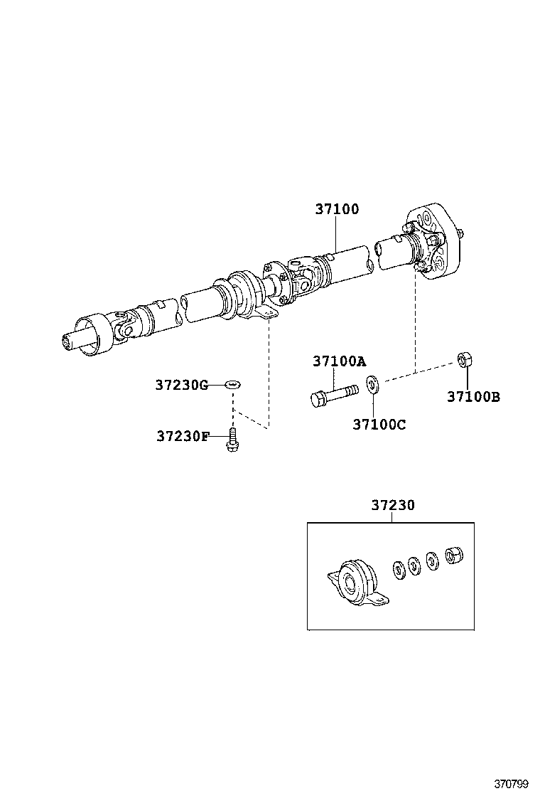  GS250 350 450H |  PROPELLER SHAFT UNIVERSAL JOINT