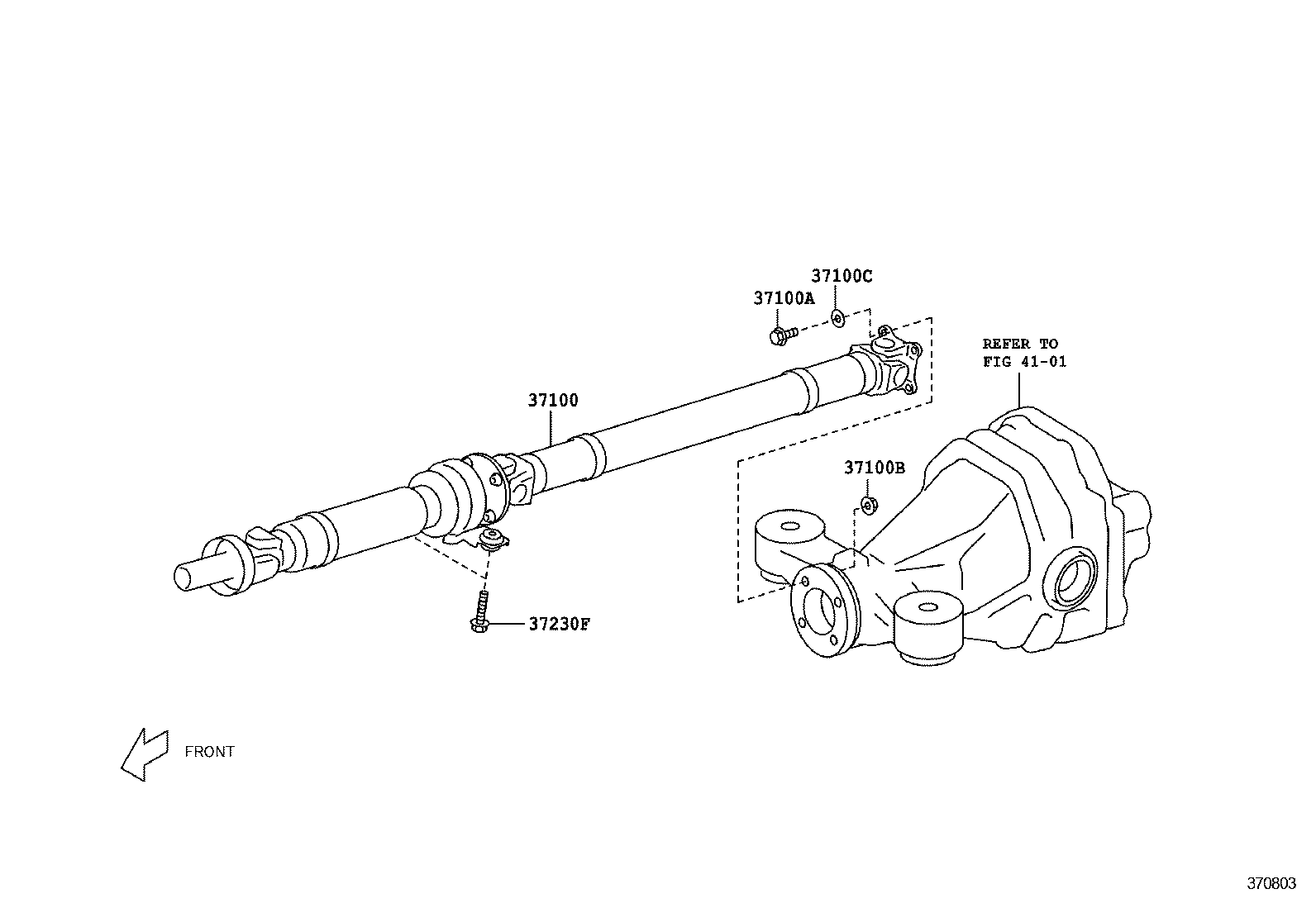  SCION FR S |  PROPELLER SHAFT UNIVERSAL JOINT