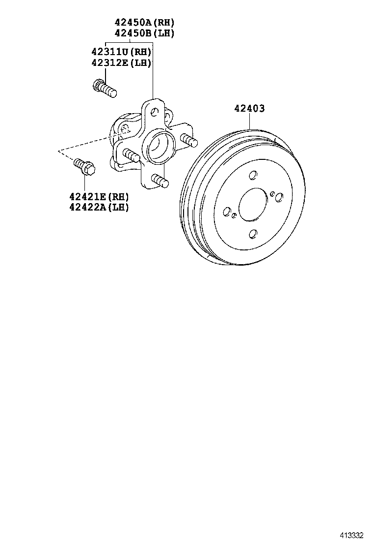  SCION IQ |  REAR AXLE SHAFT HUB