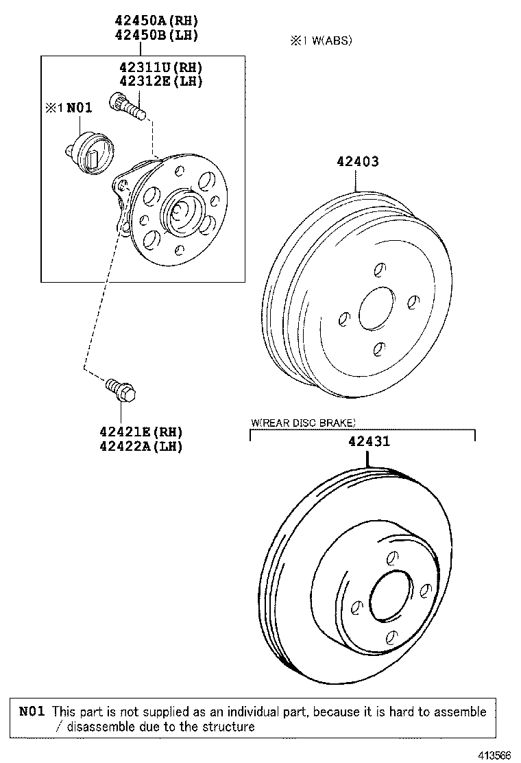  YARIS JPP |  REAR AXLE SHAFT HUB