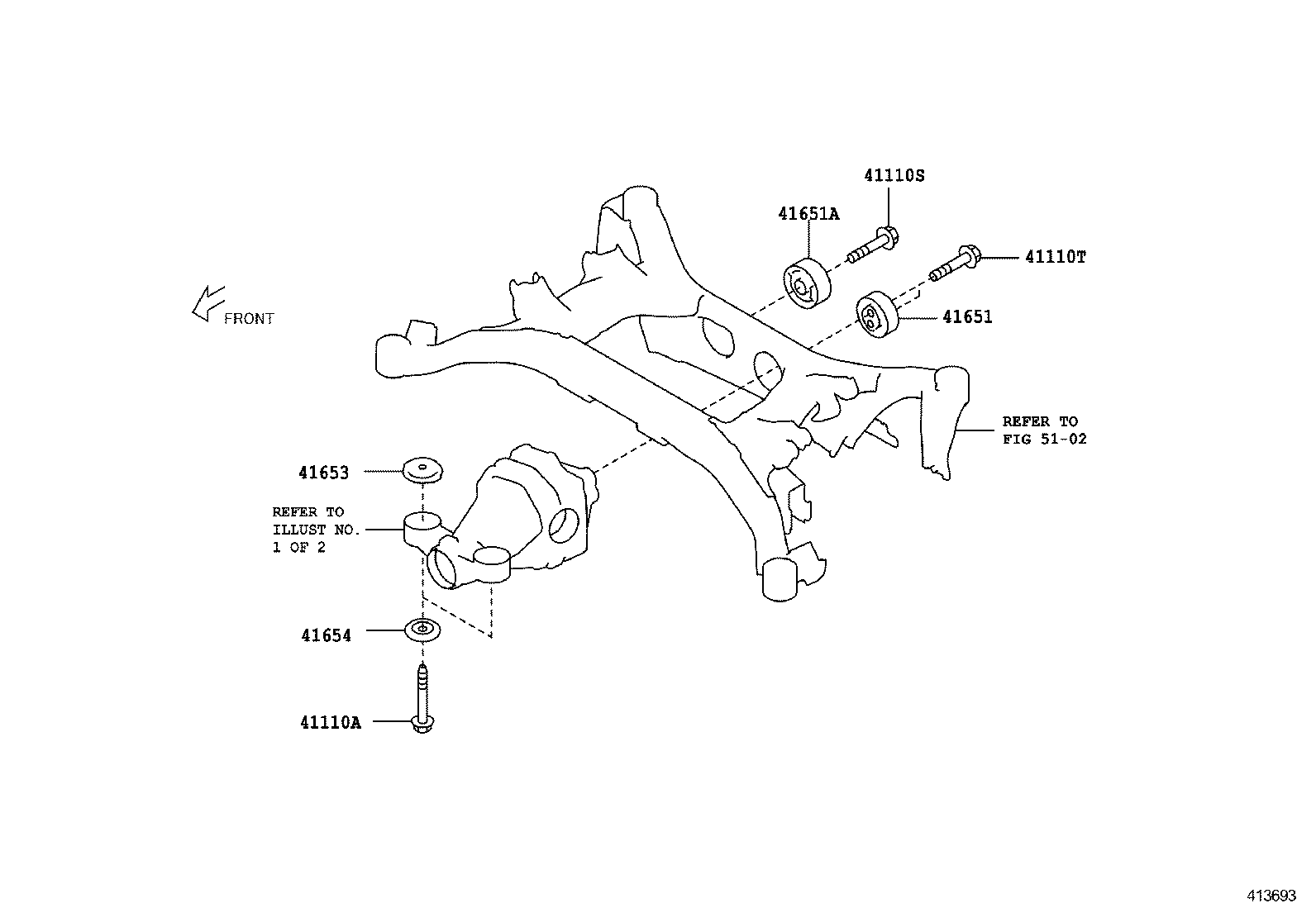  SCION FR S |  REAR AXLE HOUSING DIFFERENTIAL